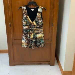 Boston Proper mini dress small sleeveless poly spandex